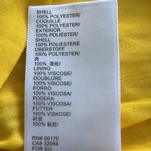 Urban Outfitters Yellow Floral A-Line Mini V-Neck Dress Short Sleeves Size Small - Picture 5 of 10